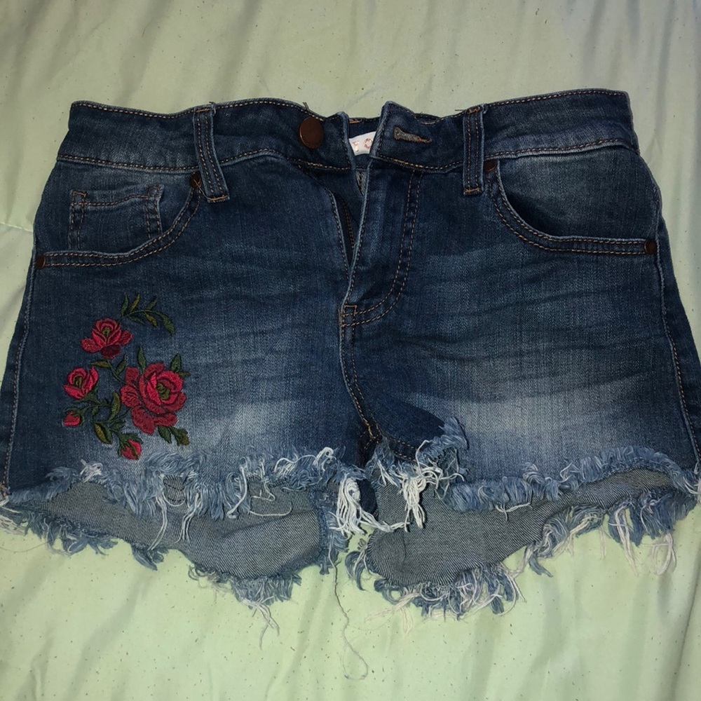 Blue jean shorts